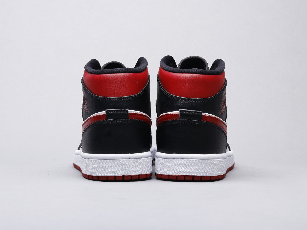 Jordan 1 Mid Black Fire Red