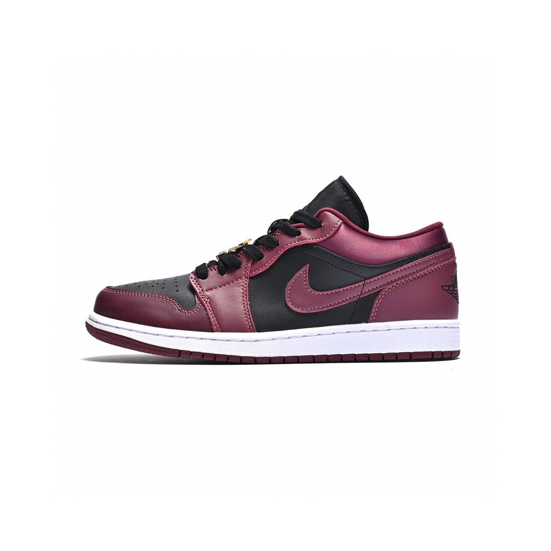 Jordan 1 Low Black Dark Beetroot