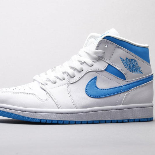 Air Jordan 1 Wmns Mid 'UNC' White Carolina Blue