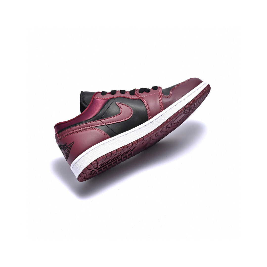 Jordan 1 Low Black Dark Beetroot